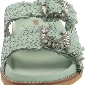 Sam Edelman Mint Sandals with Crystal Details
